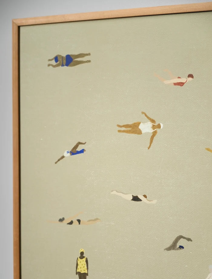 SWIMMERS POSTER, SAND - 40×50 cm
