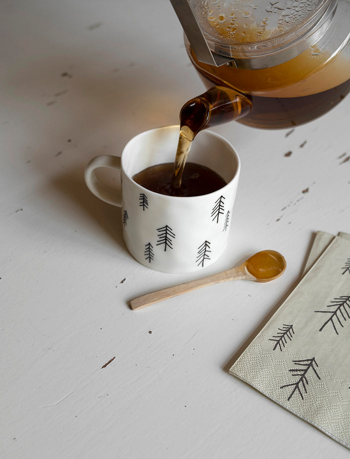 TALL CUP WITH EAR, WHITE
