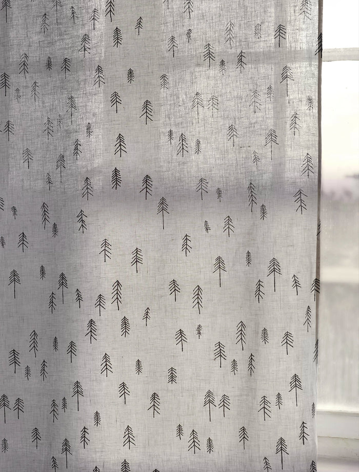 TALL LINEN CURTAIN