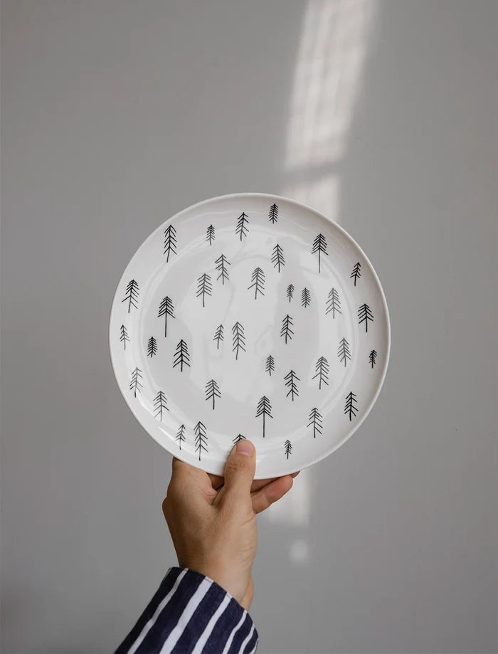 TALL PLATE, WHITE