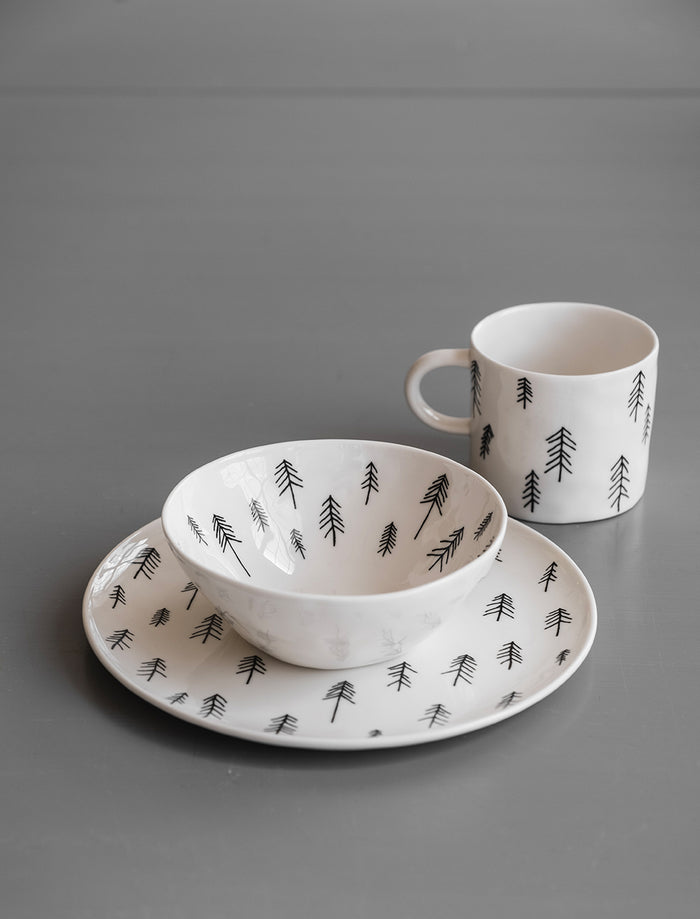 TALL PLATE, WHITE