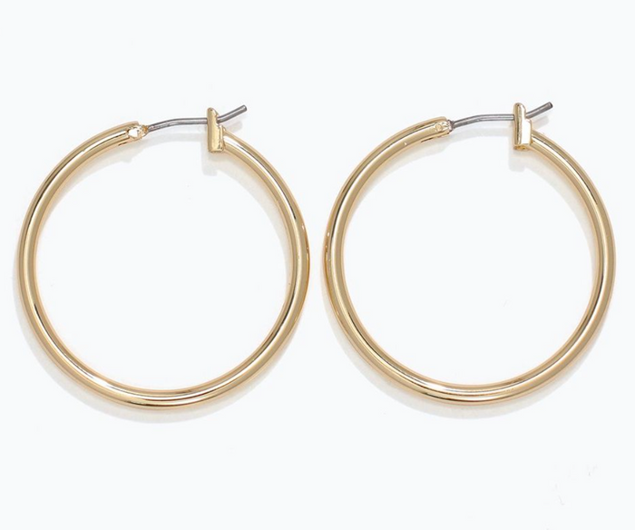 Textured Gold Hoops