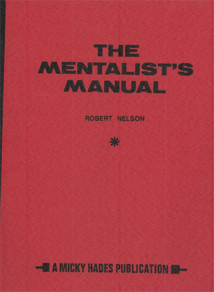 The Mentalist's Manual by Robert Nelson - Book