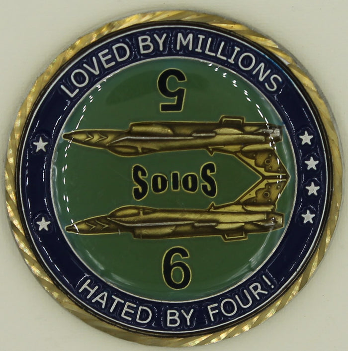 Thunderbird Demo Team 5 & 6 Solos Air Force Challenge Coin