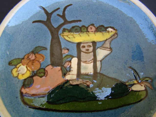 Tlaquepaque 1930’s 5.5″ Blue Plate