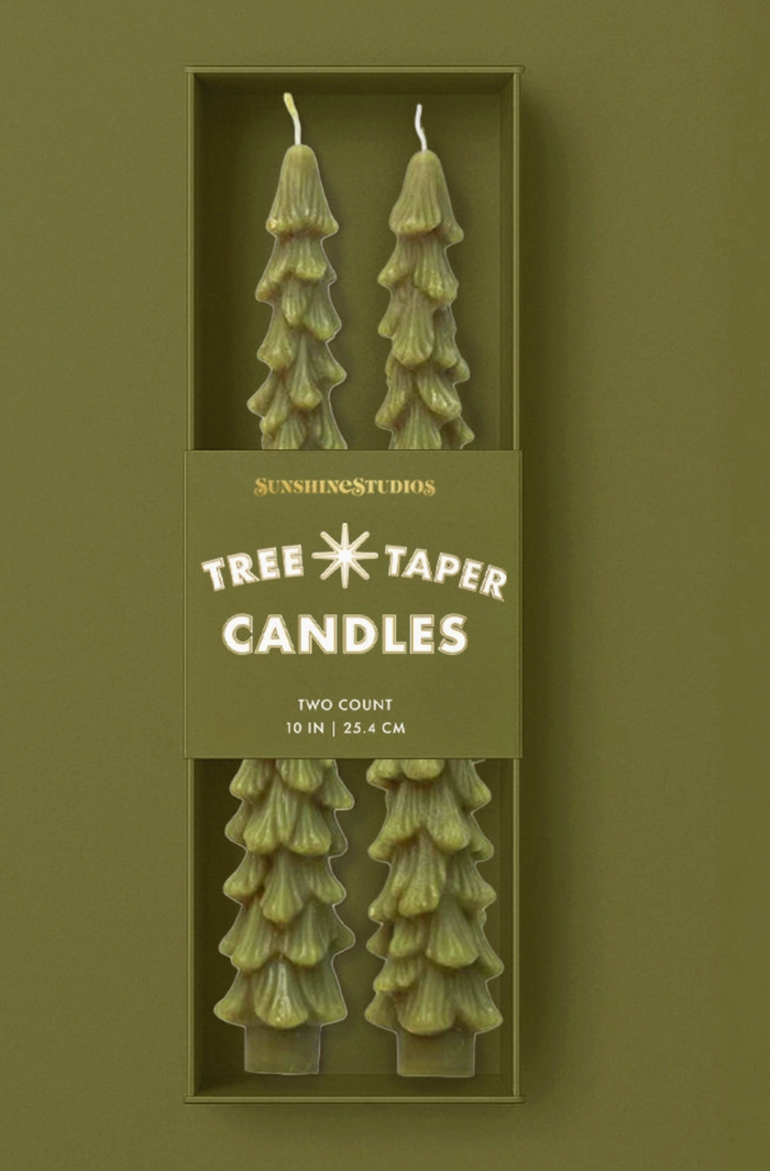Tree Taper Candle Set