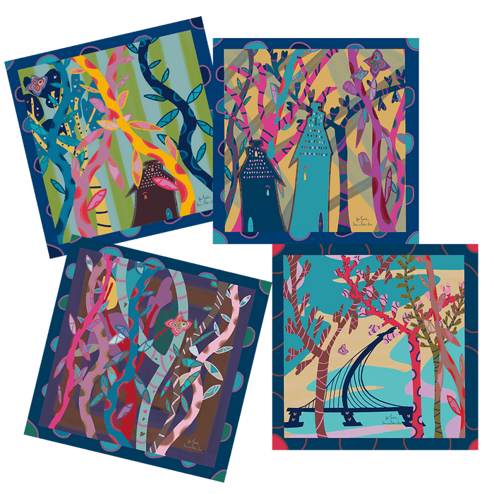 Two Hearts. One Sky Collection | Furoshiki Gift Wrapping Cloth