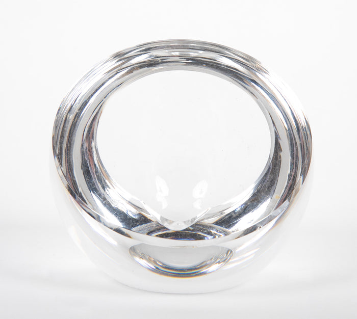 Two Spherical Glass Ashtrays by Baccarat  -  Priced Individually