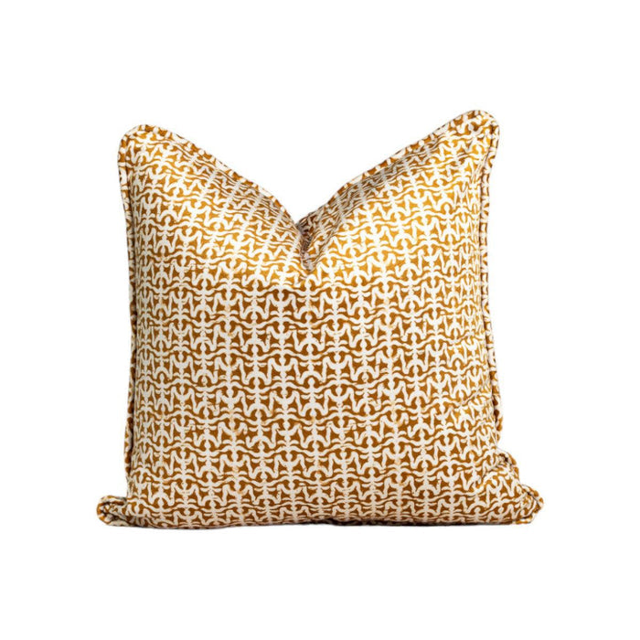 Valsell Sunbaked | Golden Throw Pillow
