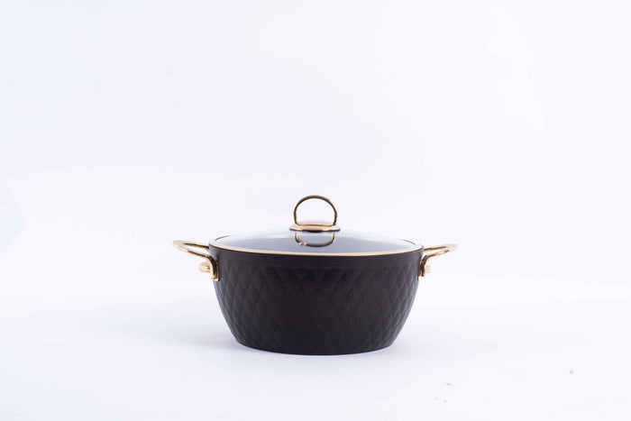 Vivaldi - Lidya Diamond - 9-Piece Cookware Set - Dark Blue