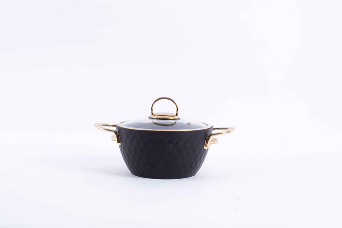 Vivaldi - Lidya Diamond - 9-Piece Cookware Set - Dark Blue