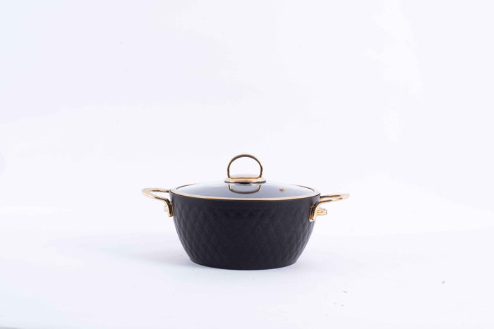 Vivaldi - Lidya Diamond - 9-Piece Cookware Set - Dark Blue