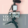 Vlogging Tripod with Microphone & LED - iamlazy.store