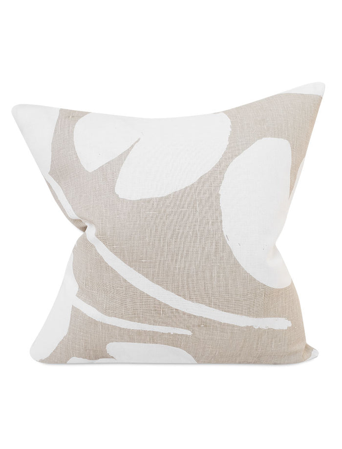 Water Lilies Cushion Cover, Sand