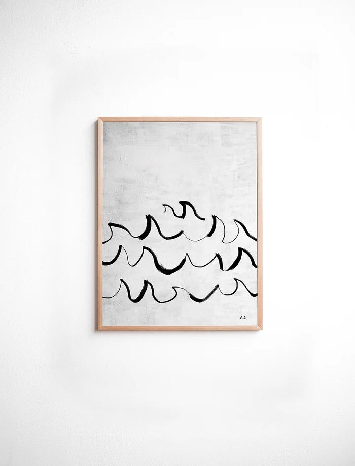 WAVE POSTER - 30×40 cm