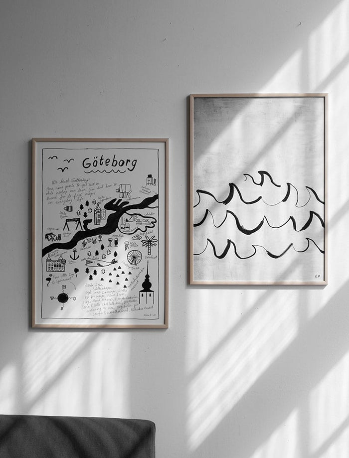 WAVE POSTER - 30×40 cm