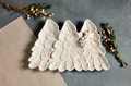 White Christmas Tree Platter