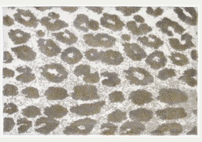White Leopard Simple Spaces 21" x 33"
