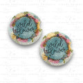Wild Flower Ceramic Car Coasters - 1