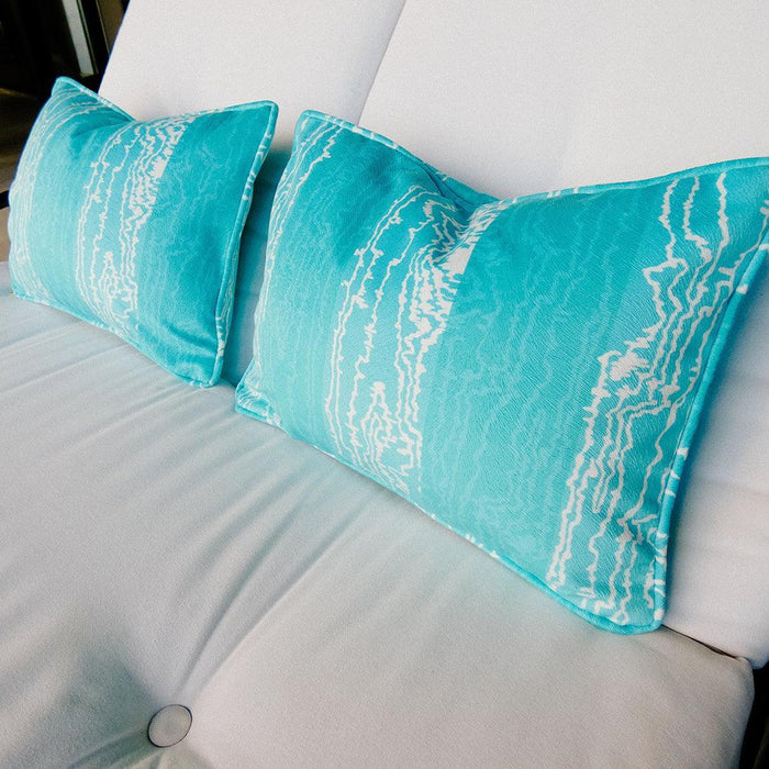 Yari Opal Blue | Throw Pillow